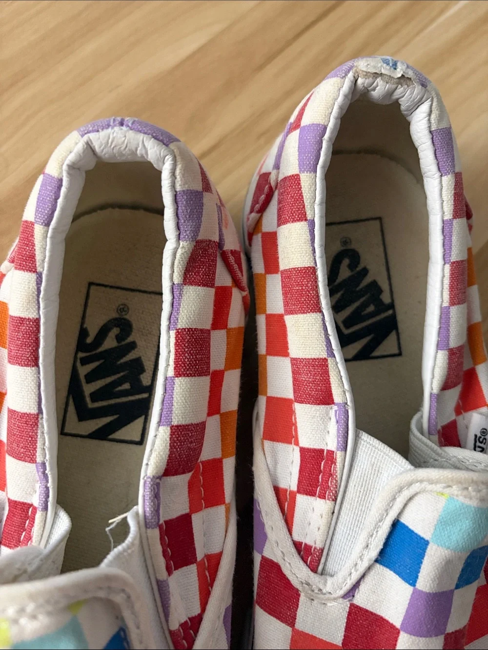 Vans colorful checkerboard